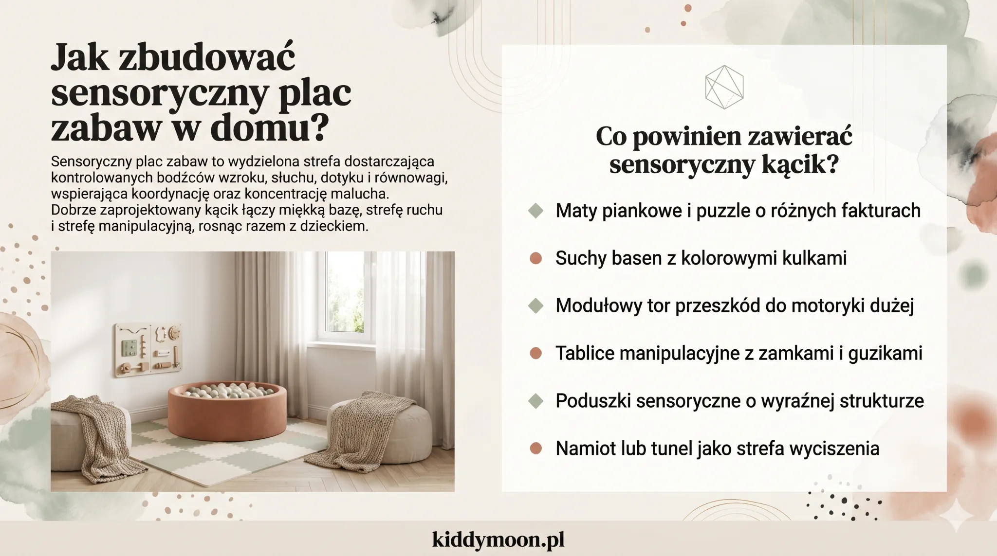 Jak zbudować sensoryczny plac zabaw w domu?