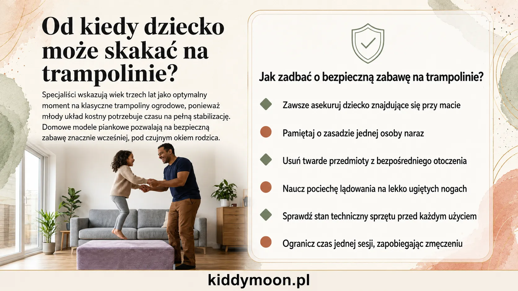 Od kiedy dziecko może skakać na trampolinie?