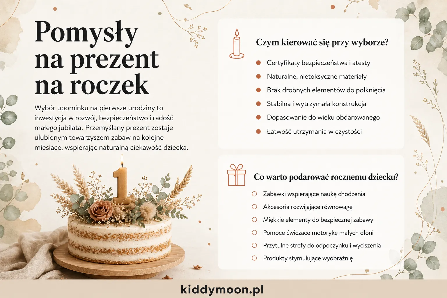 Pomysły na prezent na roczek
