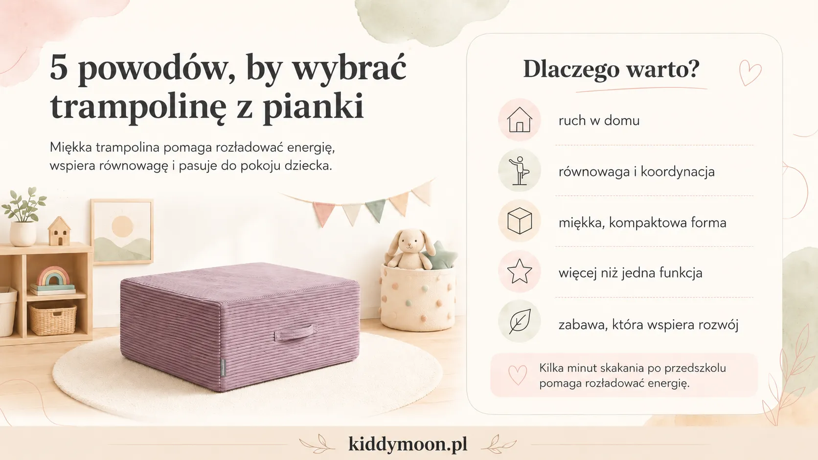 5 powodów, by wybrać trampolinę z pianki