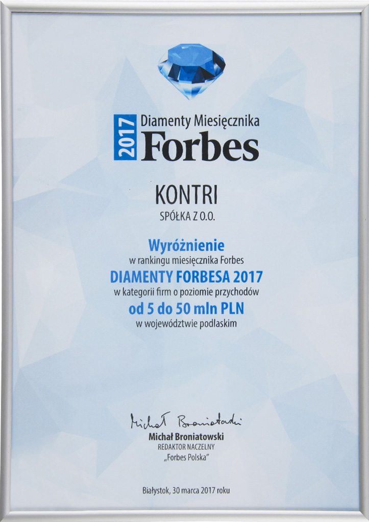 Diamenty Miesięcznika Forbes 2017