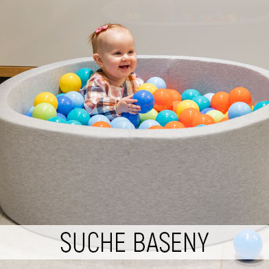 Suche baseny z kolorowymi piłkami - różnorodność kształtów i kolorów dla pełnej radości! 