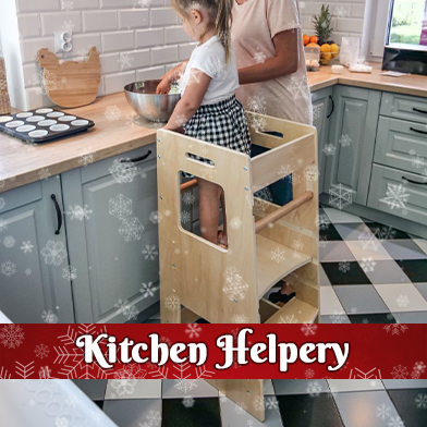Kitchen Helpery - doskonały pomocnik kuchenny dla dzieci, idealny do Twojej kuchni! 