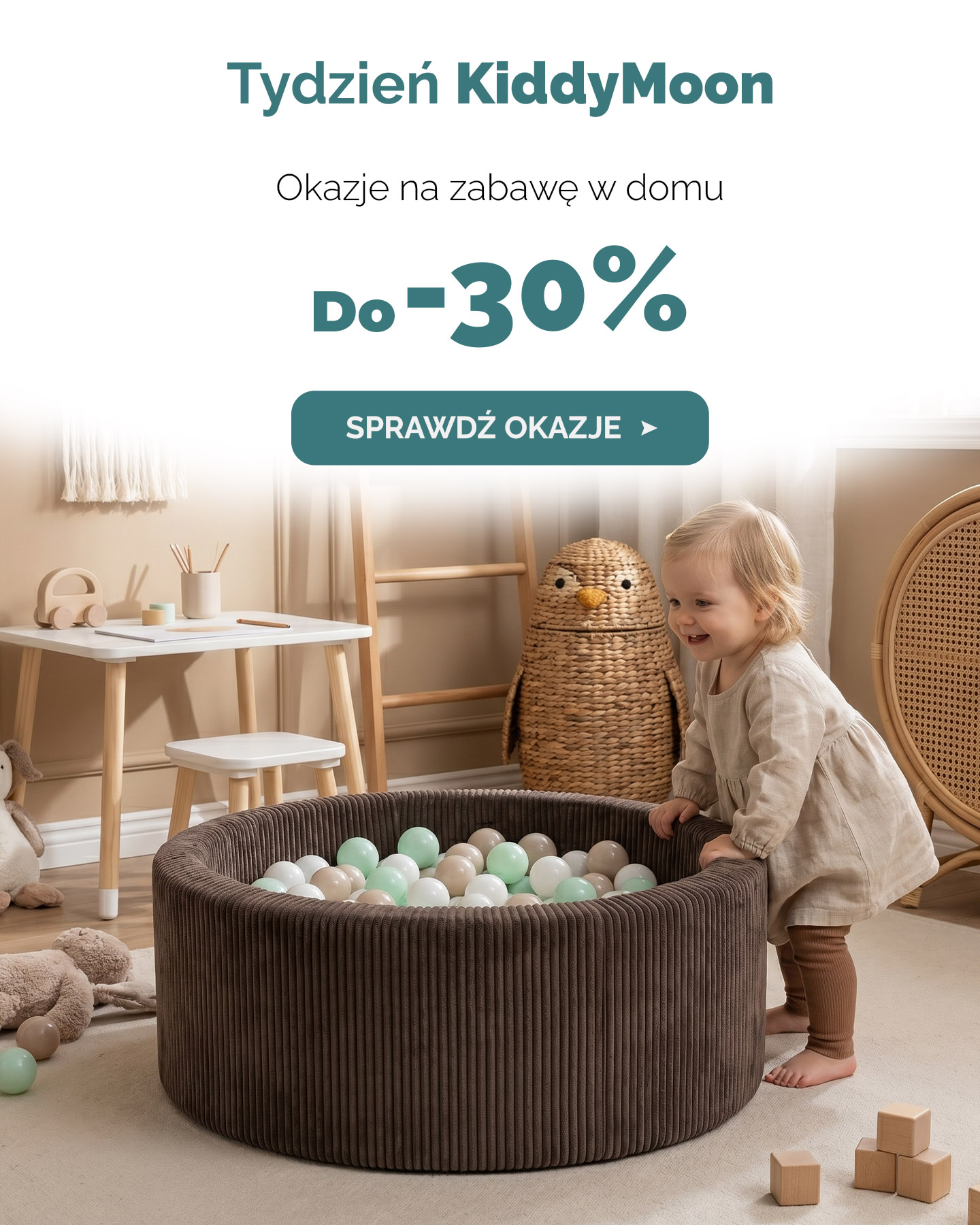 Tydzień KiddyMoon | Zabawki i meble dla dzieci do -30%