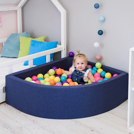 KiddyMoon Plastikowe piłeczki 7cm Zabawka zestaw kulek, jasny zielony-żółty-turkus-pomarańcz-ciemny róż-fiolet