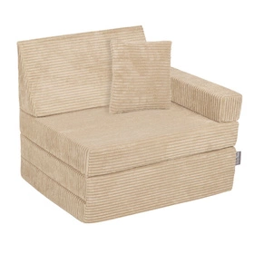 KiddyMoon FOTEL z poduszką KFMP-700 Mebel piankowy, beżowy