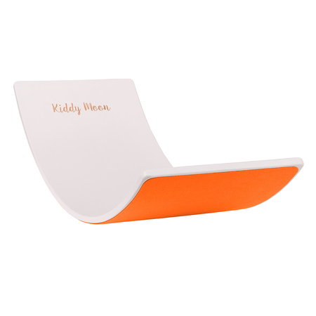 KiddyMoon Deska balansująca BB-002 Zabawka sportowa, white/orange felt