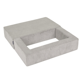 KiddyMoon SBMP-900 Mebel piankowy, jasnoszary: pastelowy beż-zielonoszary-pastelowy żółty-biały