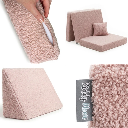 KiddyMoon Kanapa piankowa KKMP-1400 z poduszkami Teddy