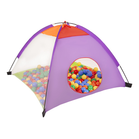 Plac zabaw 3w1 100X z piłeczkami 6cm Zabawka plac zabaw, mix: żółty-zielony-niebieski-czerwony-pomarańcz