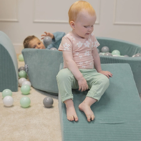 KiddyMoon Piankowy plac zabaw STRIPES PPZVS-221 Zabawka plac zabaw, zielony