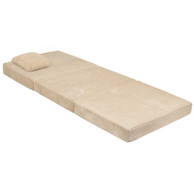 KiddyMoon MATERAC z poduszką KMMP-1650 Mebel piankowy, beżowy