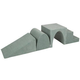 KiddyMoon Piankowy plac zabaw STRIPES PPZVS-244 Zabawka plac zabaw, zielony