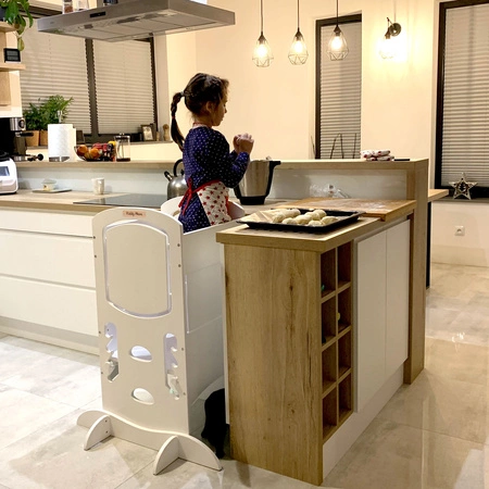 KiddyMoon ST-002 Mebel kitchen helper, biały
