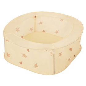 Kojec rozkładany NK-200X z piłeczkami 7cm Zabawka kojec, jasny beż: pastelowy beż-biały-perła