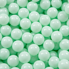 KiddyMoon Plastikowe piłeczki 7cm Zabawka zestaw kulek, mięta