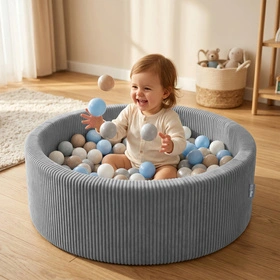 KiddyMoon ANAFI basen piankowy z piłeczkami 7 cm