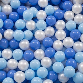 Namiot zamek NZ-100X z piłeczkami 6cm Zabawka namiot dla dzieci, niebieski: babyblue-niebieski-perła