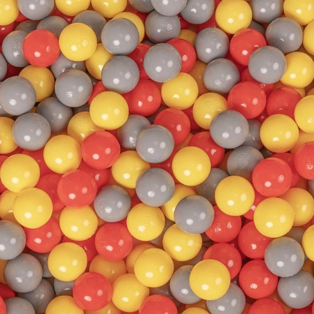 Wóz strażacki PH-500X z piłeczkami 6cm Zabawka namiot dla dzieci, czerwony: szary-żółty-czerwony