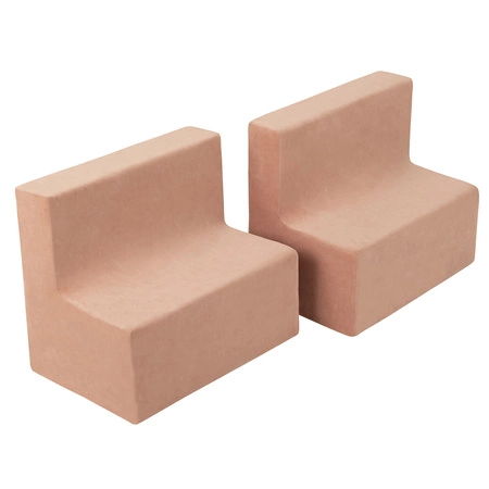 KiddyMoon Piankowy plac zabaw VELVET PPZV-232 Zabawka plac zabaw, róż pustyni