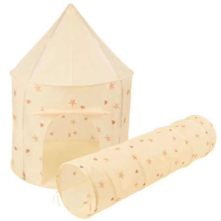 Tunel TT-100X + Pawilon PT-100X Zabawka plac zabaw, jasny beż