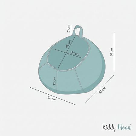 KiddyMoon fotel 2w1 worek na pluszaki