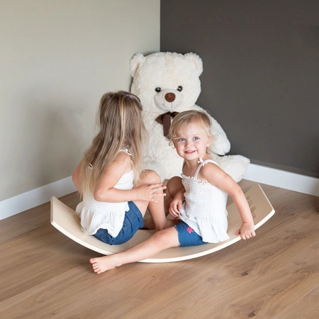 KiddyMoon Deska balansująca BB-002 Zabawka sportowa, white