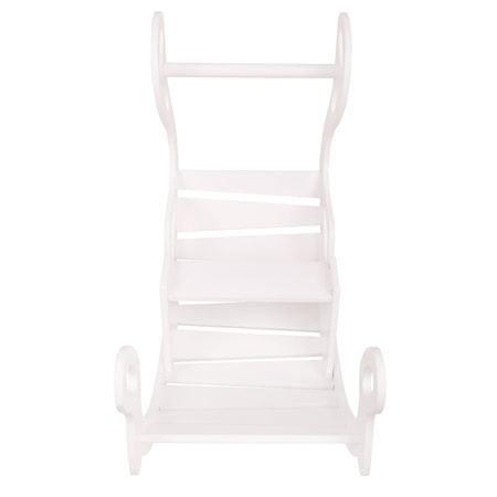 KiddyMoon Bujak dla dzieci WR-001 Zabawka na biegunach, white