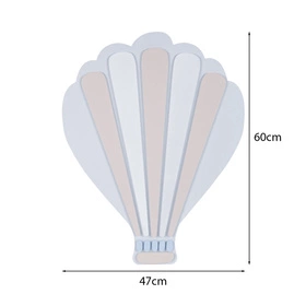 KiddyMoon Relief 3D BR-008 Baloon Akcesoria dekoracje, balon: niebieski/szary
