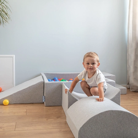 KiddyMoon Piankowy plac zabaw PPZ-214 Zabawka plac zabaw, jasnoszary