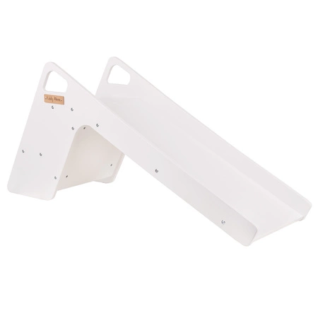 KiddyMoon Krzesełko ślizgawka 2w1 SC-002 Zabawka zjeżdżalnia, biały