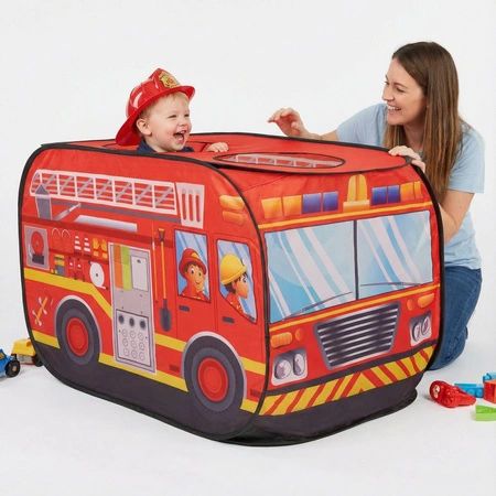 Wóz strażacki PH-500X Zabawka namiot dla dzieci, czerwony
