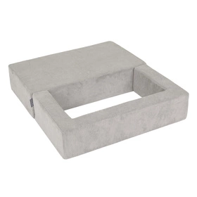 KiddyMoon SBMP-900 Mebel piankowy, jasnoszary: pastelowy beż-zielonoszary-pastelowy żółty-biały