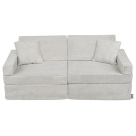 KiddyMoon KANAPA z poduszkami KKMP-1400 Mebel piankowy, jasnoszary