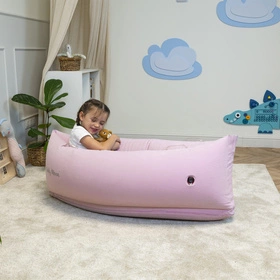 KiddyMoon IP-001 Dmuchana łódka Zabawka sensoryczna, różowy