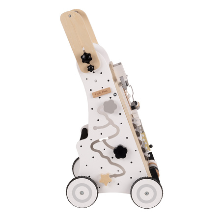 KiddyMoon Chodzik WK-001 Zabawka edukacyjna, czarno-biały