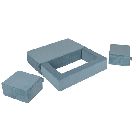 KiddyMoon SBM-2P-660 Mebel piankowy, niebieski