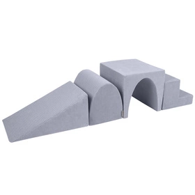 KiddyMoon Piankowy plac zabaw STRIPES PPZVS-244 Zabawka plac zabaw, ciemnoszary