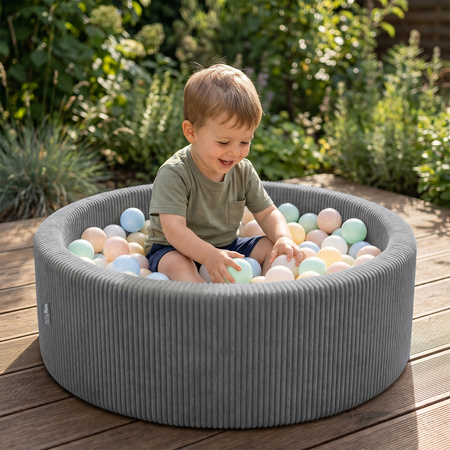 KiddyMoon ANAFI basen piankowy z piłeczkami 7 cm
