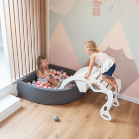 KiddyMoon Bujak dla dzieci WR-001 Zabawka na biegunach, white