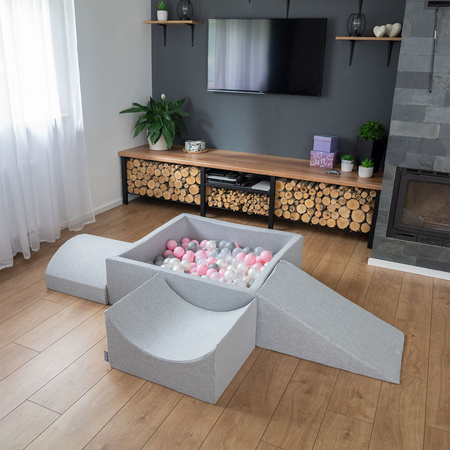 KiddyMoon Piankowy plac zabaw PPZ-222 Zabawka plac zabaw, jasnoszary