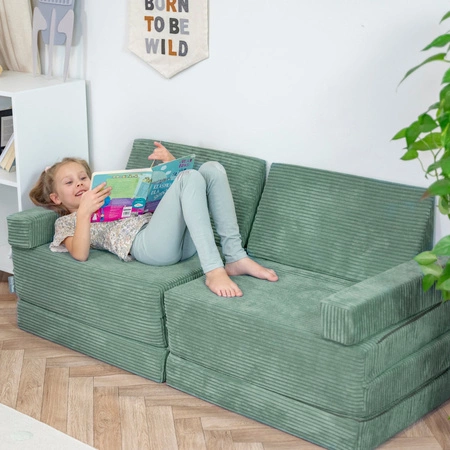 KiddyMoon Fotel KFM-700 Mebel piankowy, zielony