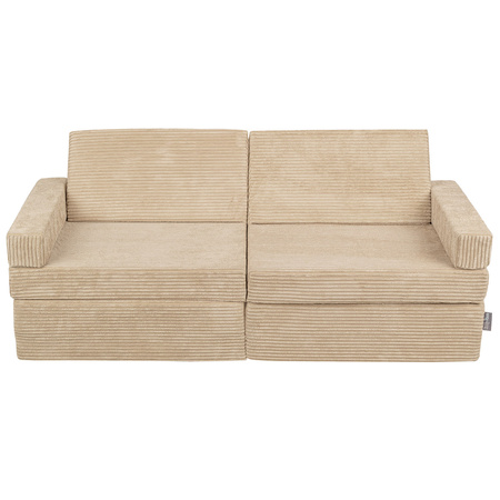 KiddyMoon Kanapa KKM-1400 Mebel piankowy, beżowy