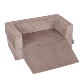 KiddyMoon SBMP-K-900 Mebel piankowy, ciemnobeżowy: pastelowy beż-biały-perła