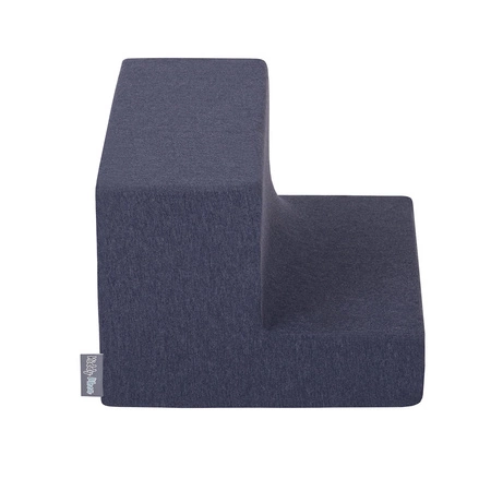 KiddyMoon Piankowy plac zabaw PPZP-KW30D-122 z piłeczkami Zabawka plac zabaw, granatowy: perła-szary-transparent-babyblue-mięta