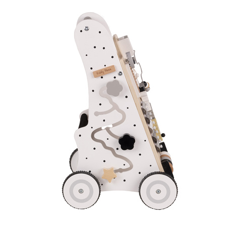 KiddyMoon Chodzik WK-001 Zabawka edukacyjna, czarno-biały