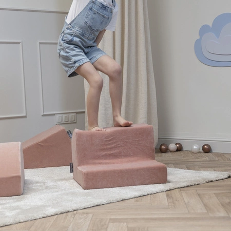 KiddyMoon Piankowy plac zabaw VELVET PPZV-211 Zabawka plac zabaw, róż pustyni