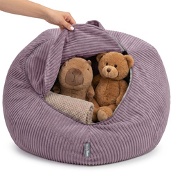 KiddyMoon fotel 2w1 worek na pluszaki