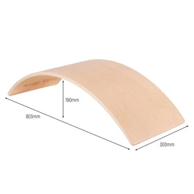 KiddyMoon Deska balansująca BB-002 Zabawka sportowa, natural/orange felt