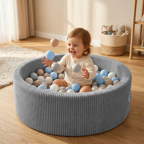 KiddyMoon ANAFI basen piankowy z piłeczkami 7 cm